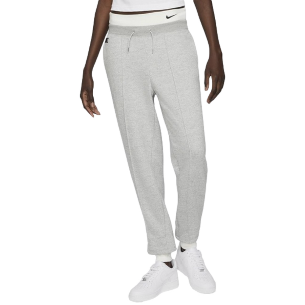 NIKE Sportswear Joggers Dark Grey Heather Ribbed Waist and Ankle